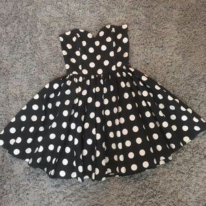 Vintage polkadot Corset-top dress/LAST DAY SELLING